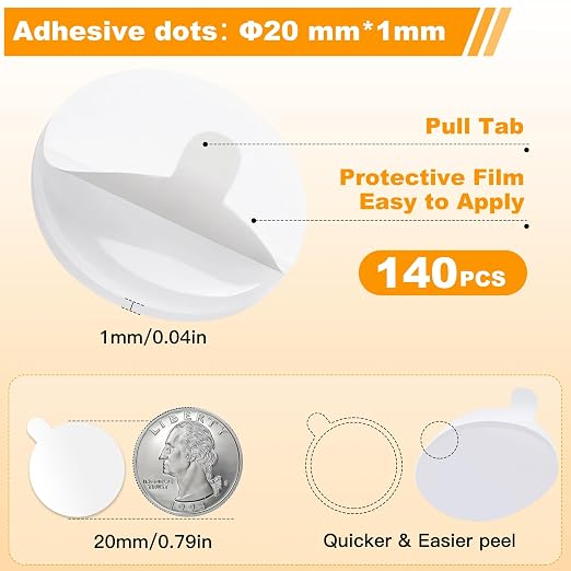 Sticky Dots Double Sided, Easy Release, Water Resistant, No Trace - Image 2