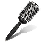 Silver Arch Round Brush for Blow Out (55mm) Professional Metal Round Hair Brush for Blow Drying Hair with Sectioning Pin, Salon Quality with Anti-Static Ionic Technology