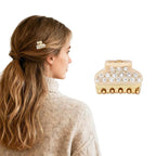 2026 Premium Durable Hair Claw Clip for Women, Original Italian Designed Strong Grip Hair Clips for Normal Fine Thin Hair, No Slip Jaw Clips with Gift Box for Christmas Birthday Girls, 1.2 Inch Beige
