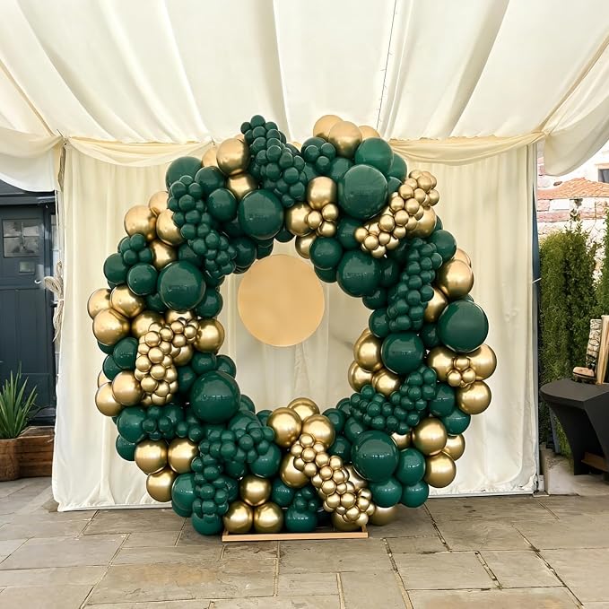 Lukiituke Green and Gold Balloons, Graduation, St.Patrick's Day, Jungle Party - Image 9