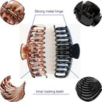 5.5 Inches Extra Large Hair Clips for Long Thick Hair Women’s Jumbo Hair Claw Clips 2 Counts in Set Hair Accessories (jaguar and black)
