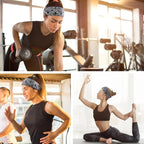 DRESHOW Yoga Sports Headbands for Women Elastic Non-Slip Headbands Workout Running Hair Bands 6 Pack
