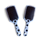 The Cheetah Pro Detangler Brush by BeaverStrong, Large Size TPR Hair Brush with Air Cushion, Nylon Ball Tips and Easy Grip (White)