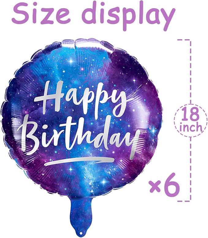 Happy Birthday Foil Balloon Set - Image 3