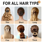 6 PCS Flat Hair Clips for Women Girls，French Flat Claw Clips & Cloud Claw Clips，Large Non-Slip Strong Hold Styling Barrettes Accessories for Thick & Thin Hair，Perfect for Everyday Use-Leopard4