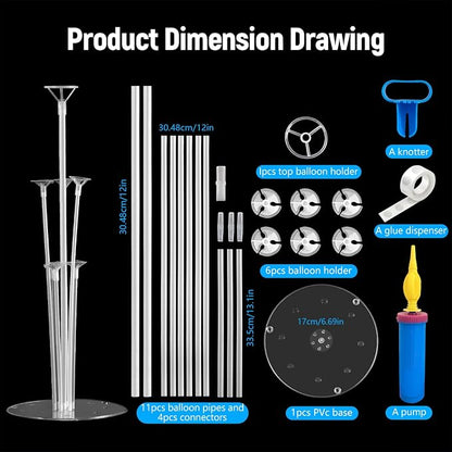 6 Sets Balloon Stand Kit, Balloon Sticks Holder - Image 6