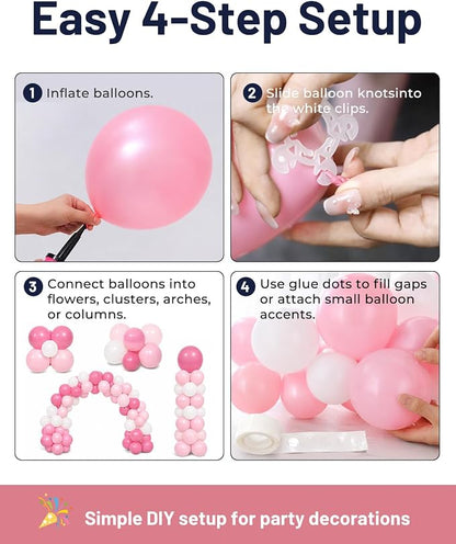 Tinabless Balloon Arch Clips Set, 80 Reusable Balloon Clips - Image 3