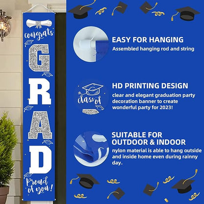 Graduation Decorations Class of 2026 | Congrats Grad Banner - Image 3