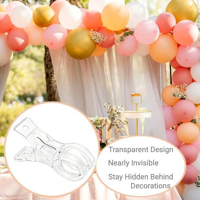 10 Pcs Balloon Arch Clips, Strong Reusable, 3.5'' Grip Clips - Image 4