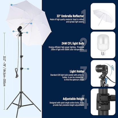 NEEWER Photography Lighting Kit - Image 5