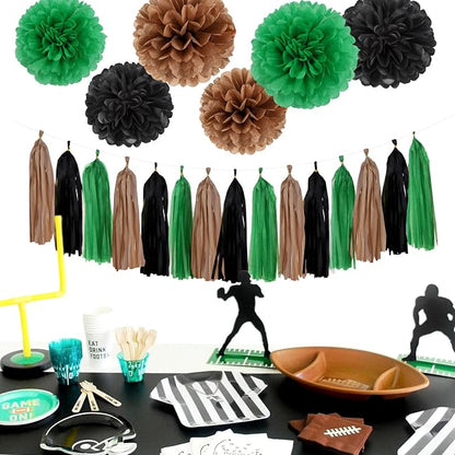 Green Black Brown Party Decorations - Image 4