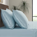 Luxury Bamboo Market |King Envelope Pillowcase Set | 100% Viscose Made from Bamboo | Organically Grown | Ultra Soft | Cooling | 2pcs [Spa Blue]