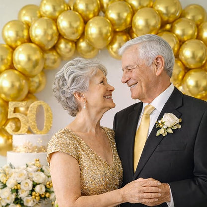 ZENO Gold Balloons 50pcs 12 Inch Helium Grade Latex Balloons - Image 6