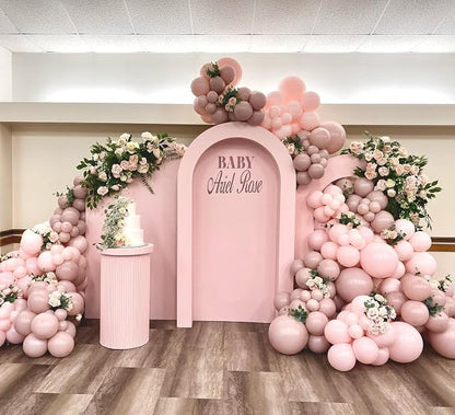 Dusty Pink Double Stuffed balloons Different Size 115Pcs 5/10/12/18 Inch Dusty - Image 6