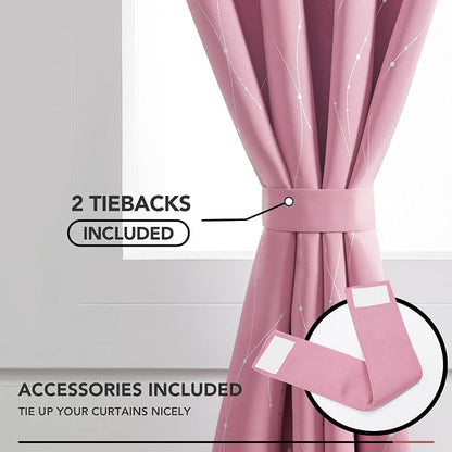 Deconovo Living Room Curtains 54 Inches Long, Thermal Insulated, Room Darkening - Image 4
