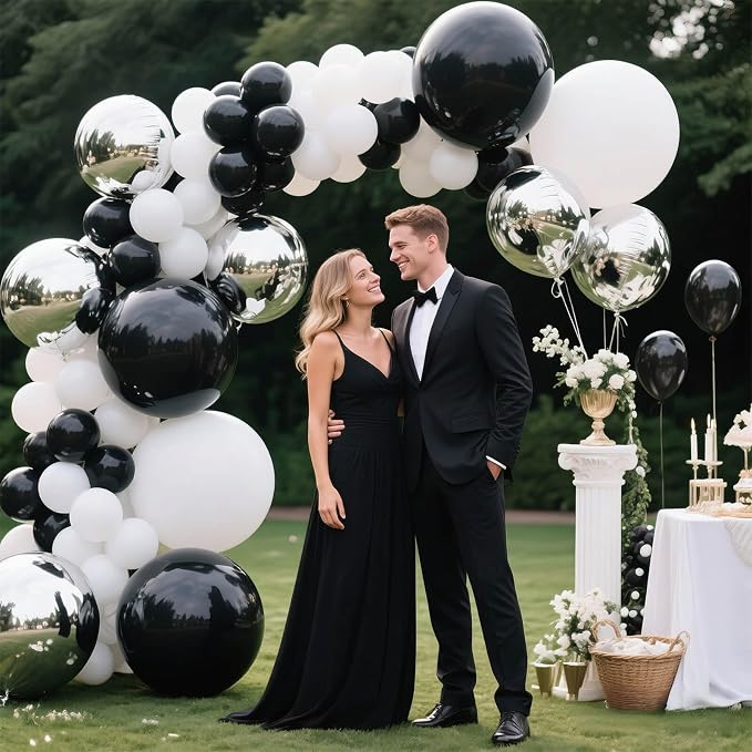 32Pcs Black Big Balloons 18 Inch, Round Large Latex Party Balloons - Image 4