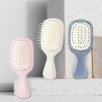 Mini Hair Bursh for Women Men and Kids, Protable Travel Size Hair Brush for Pockets Purses, Mini Detangler Brush for All Hair Types, Small Paddle Brush for Detangling (White)
