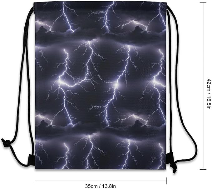 Sports Drawstring Bag Gym Sackpack Waterproof String Backpack - Image 3