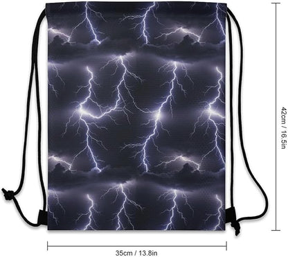 Sports Drawstring Bag Gym Sackpack Waterproof String Backpack - Image 3