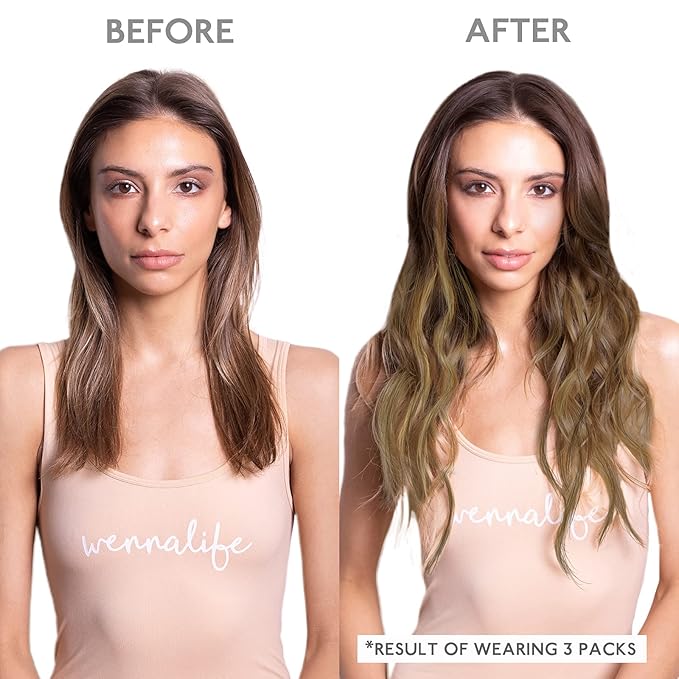 WENNALIFE Tape in Hair Extensions, 24 Inch 50g Balayage Chocolate Brown to Caramel Blonde Remy Human Hair, 20pcs Coloured Tape Extensions