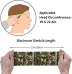 Sports Sweatband for Men and Women, Sweat-Absorbing Headbands for Moisture Wicking, Suitable for Fitness Running Cycling Hiking Yoga Football Exercise