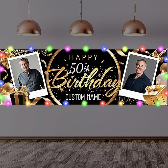 Dicodes Personalized Happy Birthday Banner by Dicodes