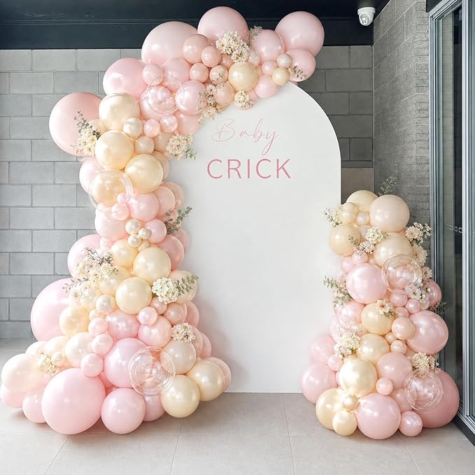 Pink and Yellow Balloon Arch Kit - Image 7
