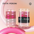 EVITA PERONI 12 Pcs Hair Ties, High Elastic Ponytail Holders, Hair Ties No Damage for Thick Curly Hair Women Men (Berry Coulis)