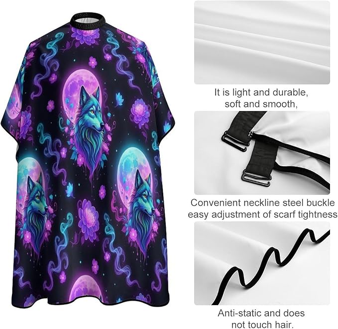 Barber Cape Waterproof Lining Anti Static Design for Salons/Home Use