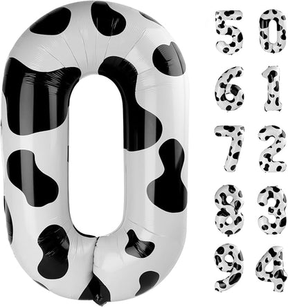 Cow Print 0 Balloon by IWERP