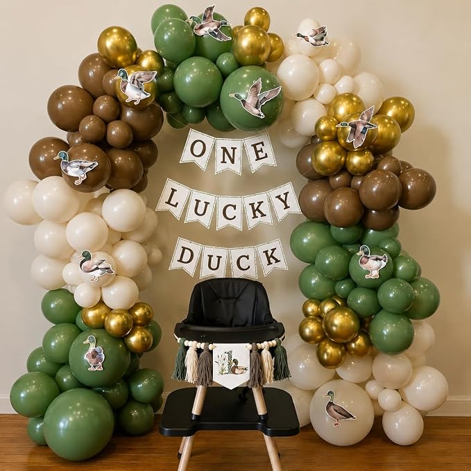 HILAVO Sage Green and Brown Balloons, 12 Inch Olive Green Brown and Gold Jungle - Image 4
