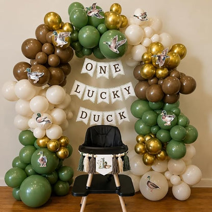 HILAVO Sage Green and Brown Balloons, 12 Inch Olive Green Brown and Gold Jungle - Image 4
