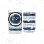 L. Erickson Grab & Go Ponytail Holders, Atlantic, Set of Fifteen - Exceptionally Secure with Gentle Hold