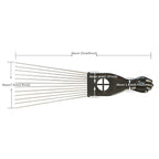 3 Pcs Metal Hair Pick Combs Afro Pick Comb Wide Tooth Hair Pick Comb Salon Using for Hairdressing Styling Tool
