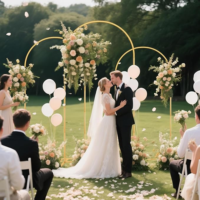 3 Pack Metal Arch Backdrop Stand Balloon Arbor Frame | Party Arch Stands - Image 8