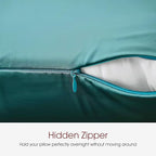 100% Silk Pillow Cases 2 Pack King Size Mulberry Silk Pillowcase for Hair and Skin Set of 2 Highest Grade 6A Silk Soft Breathable Silk Pillow Cases with Hidden Zipper, Teal