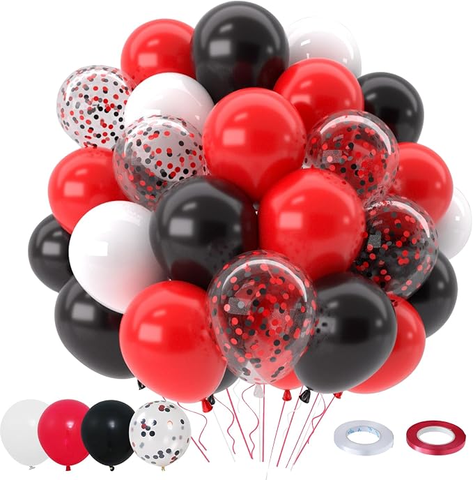 Patimate Red Black Balloons Set by PatimateDirect