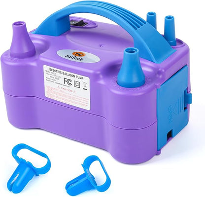 Balloon Pump Electric Portable Dual Nozzle Air Pump by NuLink