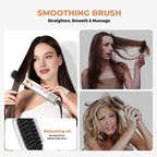 5 in 1 Blow Dryer Brush Set,Hot Air Styler Negative Ion Air Curling Wrap Air Curler, Round Brush Blow Dryer Curling Iron Hair Styling Tools Gift for Dry,Volumize, Straight,Curl,100-120V