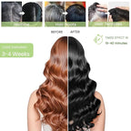 Black Hair Dye Shampoo 3 in 1, Natural Instant Hair Color Shampoo for Women Men 100% Gray Hair Coverage Champu Para Canas Mujer, Lasting 3-4 Weeks & Easy to Use & All Hair Types & Root Touch Up, 500ml