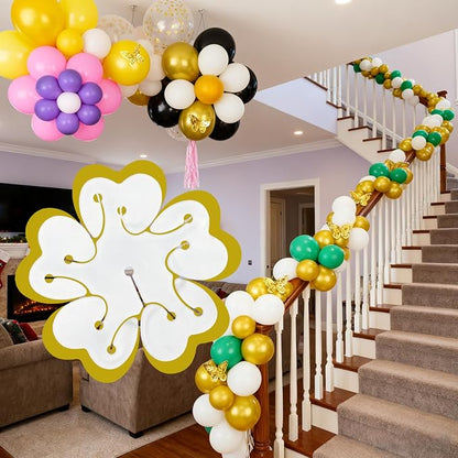 8Pcs Balloon Flower Clips Double Layer Plum Blossom Party Decor | Reusable - Image 3