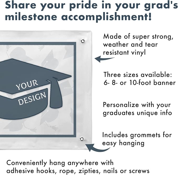 Let's Make Memories Personalized Graduation Banner Class of 2026 or Any Year - Image 3