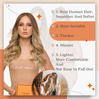 Full Shine Tape in Hair Extensions 22Inch Double Sided Tape in Hair Ombre Color 10 Golden Brown Fading to 14 Dark Blonde Real Hair Extensions 50G 20Pcs Seamless Skin Weft Remy Tape Extension for Women