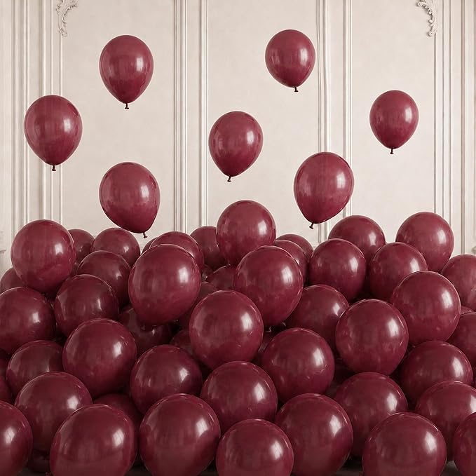 Burgundy Balloons by Togvu