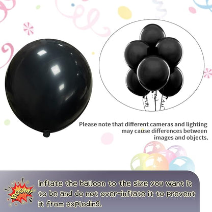 Black Balloon Arch Kit 111Pcs 18 12 5 Inch Latex Party Balloons Garland - Image 3