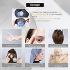 Bleach for Hair 100g / 3.53oz, Hair Powder Bleach, Ammonia-Free Formula Lifts up to 8, Removes Color Quickly and Evenly