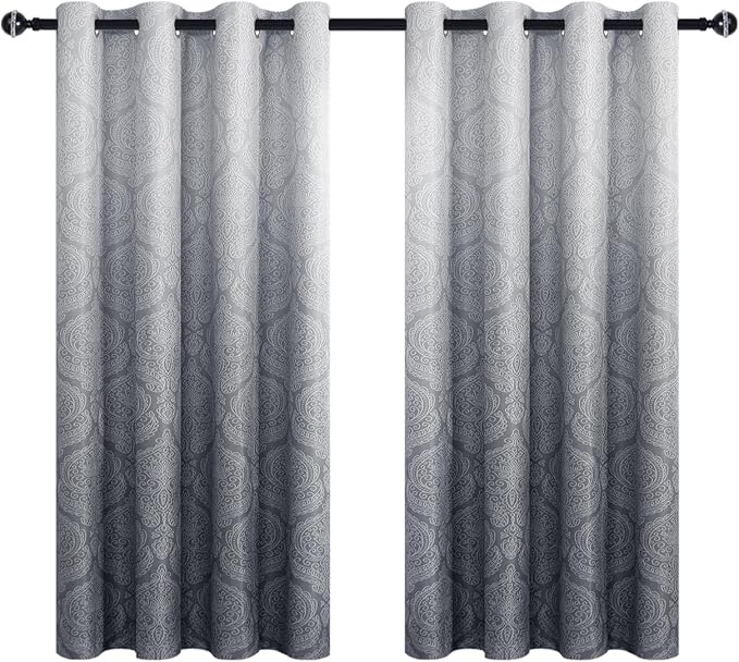 DWCN Grey Blackout Curtains - Image 9