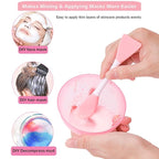 Silicone Face Mask Brush, Facial Mud Mask Applicator Brush Flexible for Applying Facial Mask,Sleeping Mask,Clay Mask,Body Lotion Mask Beauty Tools Makeup Brushes Applicator