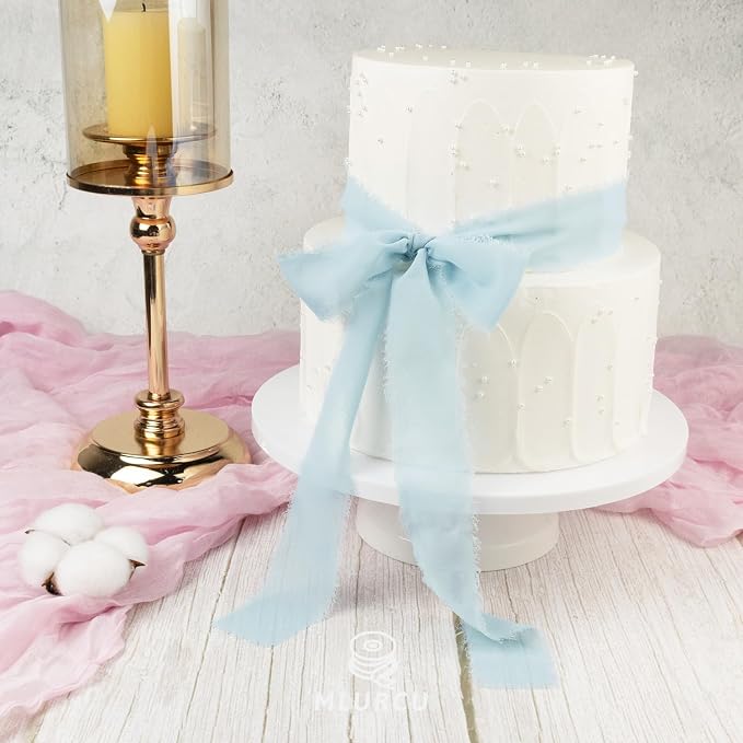 Handmade Fringe Chiffon Silk Ribbon - Image 5