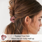 Small Hair Clips for Women Girls Kids, Tiny Hair Claw Clips for Thin/Medium Thick Hair, 1.5 Inch Mini Jaw Clip Matte Octopus Clip with Gift Box (Pack of 10 Colors)
